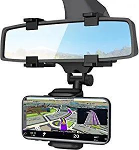 Multifunctional Rearview Mirror Phone Holder 