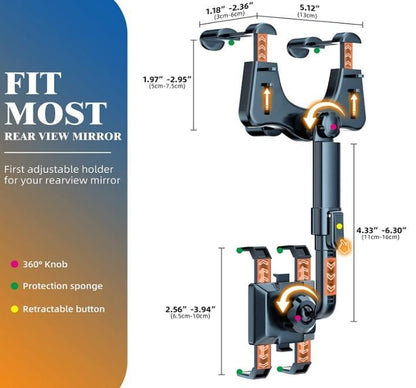 Mirror Mobile Phone Holder for Car 